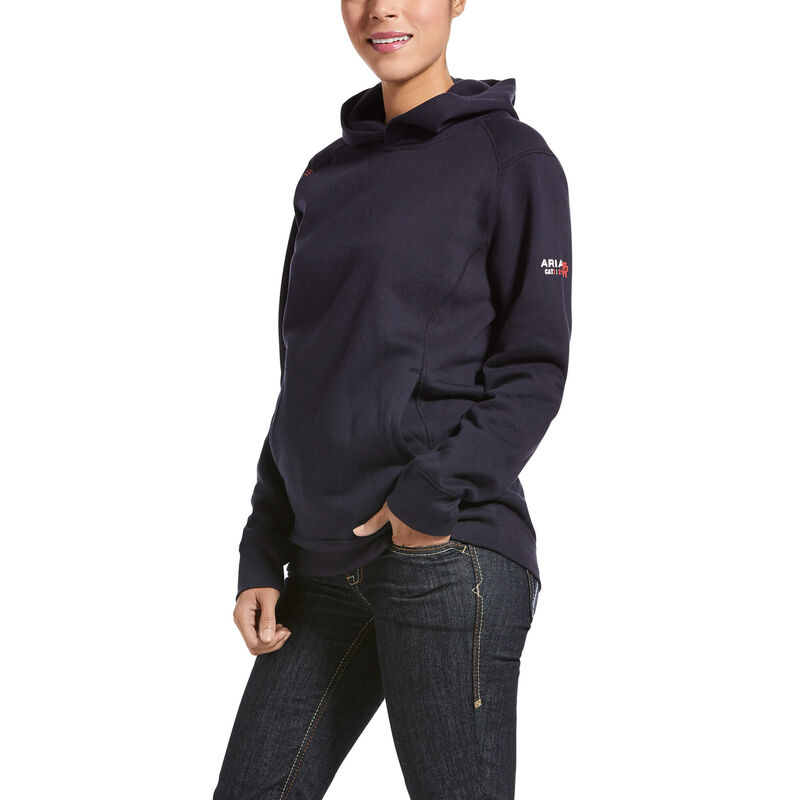 Ariat Hoodie Damen - Fr Rev Pullover Navy ( SQJKB-1356 )